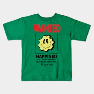 Wanted Happiness Kids T-Shirt